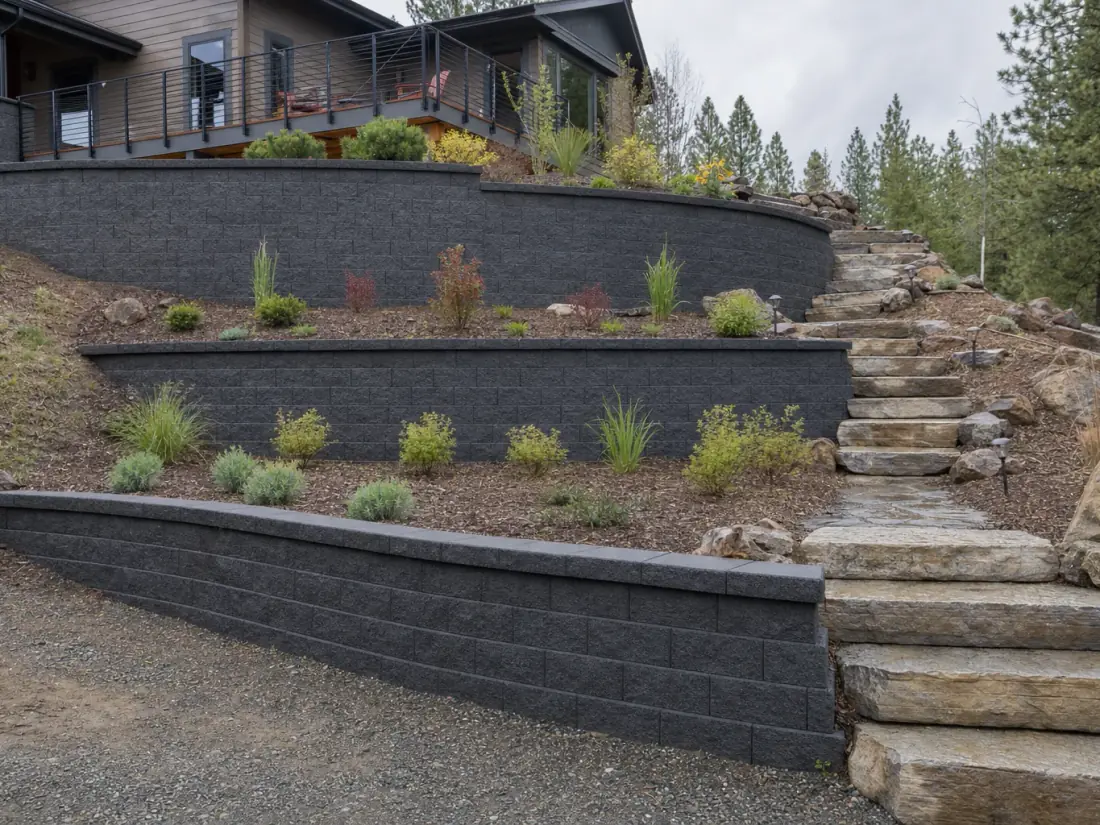 Terraced and Tiered Retaining Walls project
